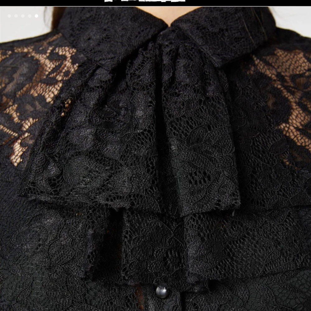 NWT Dangerfield Duchess Cravat Lace Blouse - Picture 5 of 15